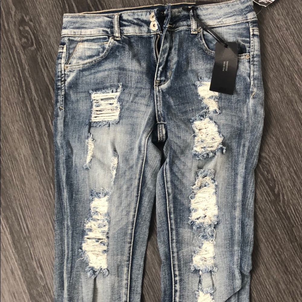 Rue21 Distressed Jean Leggings